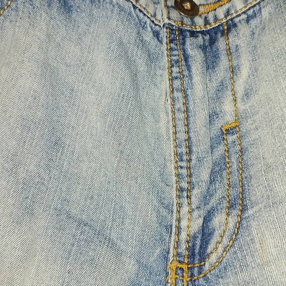 EUC Vintage 34w Motor Oil Wide Leg 90's Baggy Jeans - Picture 15 of 15